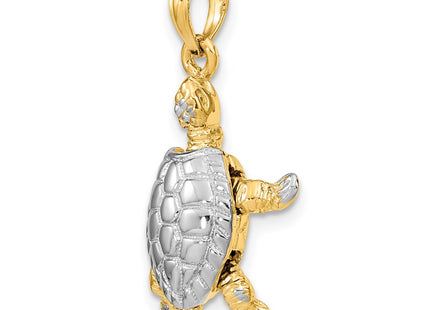 14k Yellow & Rhodium Jewelry Style K9267 - Classique Jewelry Inc.