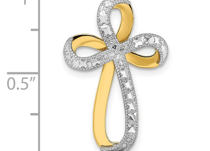 14k Yellow & Rhodium Jewelry Style K9272 - Classique Jewelry Inc.