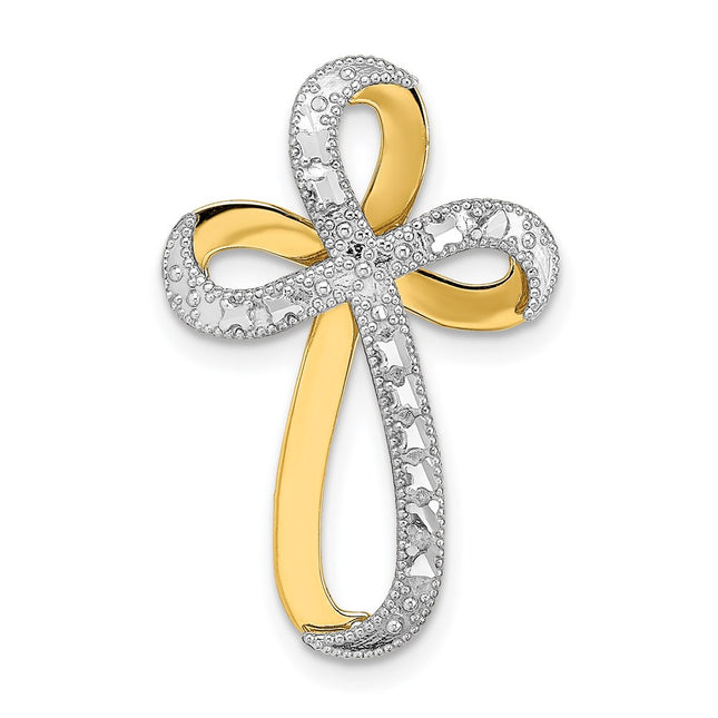 14k Yellow & Rhodium Jewelry Style K9272 - Classique Jewelry Inc.