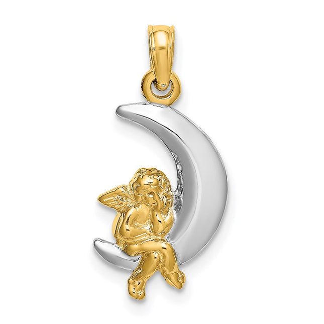 14k Yellow & Rhodium Jewelry Style K9273 - Classique Jewelry Inc.