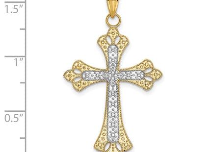 14k Yellow & Rhodium Jewelry Style K9274 - Classique Jewelry Inc.