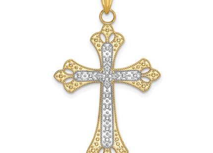 14k Yellow & Rhodium Jewelry Style K9274 - Classique Jewelry Inc.