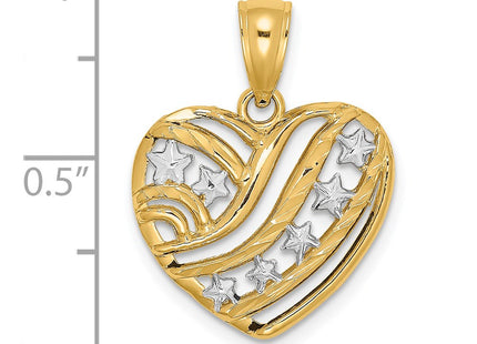 14k Yellow & Rhodium Jewelry Style K9277 - Classique Jewelry Inc.