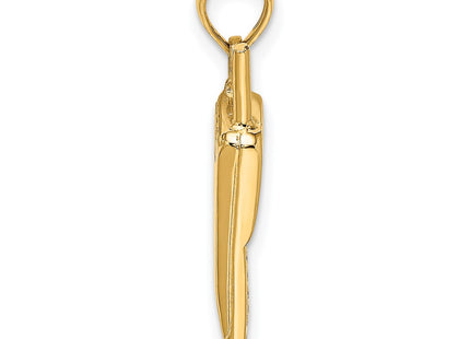14k Yellow & Rhodium Jewelry Style K9283 - Classique Jewelry Inc.