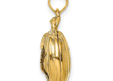 14k Yellow & Rhodium Jewelry Style K9289 - Classique Jewelry Inc.