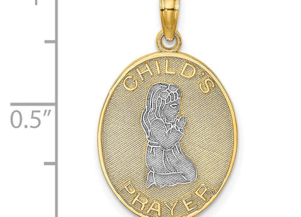 14k Yellow & Rhodium Jewelry Style K9291 - Classique Jewelry Inc.