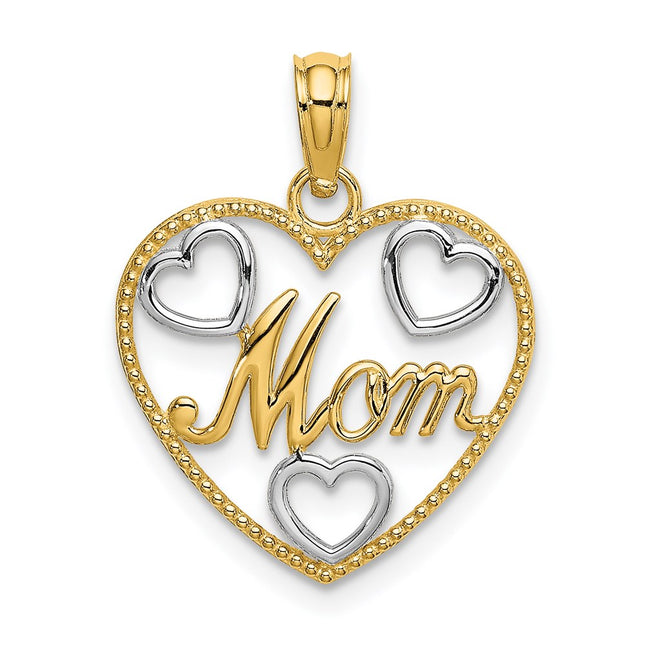 14k Yellow & Rhodium Jewelry Style K9294 - Classique Jewelry Inc.