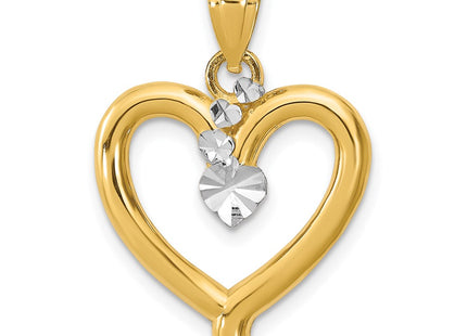14k Yellow & Rhodium Jewelry Style K9295 - Classique Jewelry Inc.