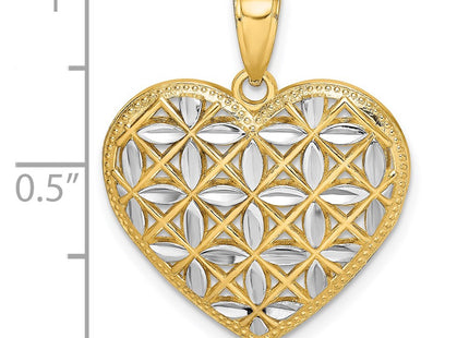 14k Yellow & Rhodium Jewelry Style K9298 - Classique Jewelry Inc.