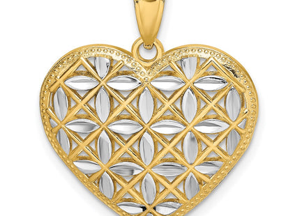 14k Yellow & Rhodium Jewelry Style K9298 - Classique Jewelry Inc.