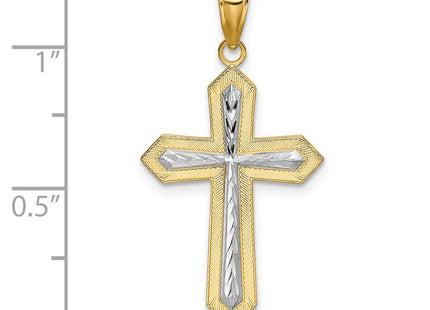 14k Yellow & Rhodium Jewelry Style K9299 - Classique Jewelry Inc.