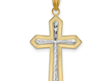 14k Yellow & Rhodium Jewelry Style K9299 - Classique Jewelry Inc.