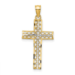14k Yellow & Rhodium Jewelry Style K9302 - Classique Jewelry Inc.