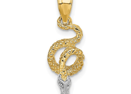 14k Yellow & Rhodium Jewelry Style K9307 - Classique Jewelry Inc.
