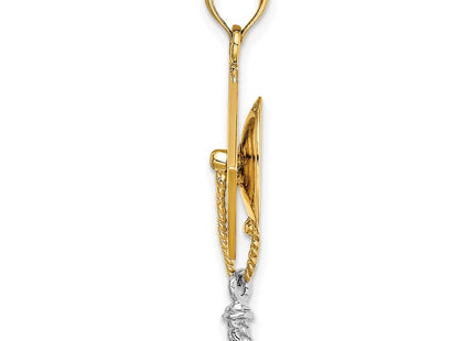 14k Yellow & Rhodium Jewelry Style K9312 - Classique Jewelry Inc.