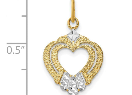 14k Yellow & Rhodium Jewelry Style K9317 - Classique Jewelry Inc.