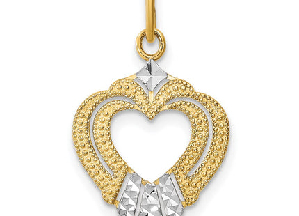14k Yellow & Rhodium Jewelry Style K9317 - Classique Jewelry Inc.