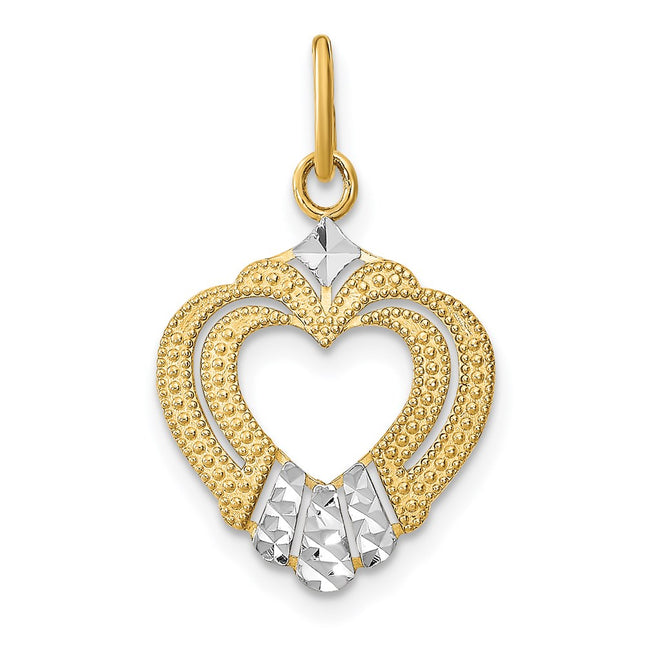 14k Yellow & Rhodium Jewelry Style K9317 - Classique Jewelry Inc.