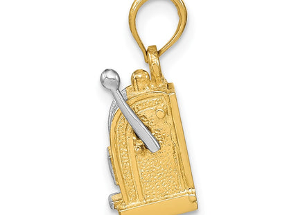 14k Yellow & Rhodium Jewelry Style K9321 - Classique Jewelry Inc.