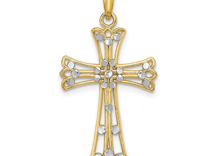 14k Yellow & Rhodium Jewelry Style K9332 - Classique Jewelry Inc.