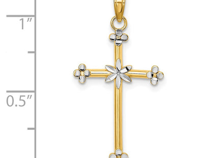 14k Yellow & Rhodium Jewelry Style K9334 - Classique Jewelry Inc.