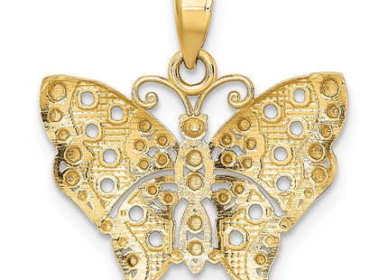 14k Yellow & Rhodium Pendants Style K9336 - Classique Jewelry Inc.