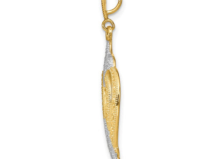 14k Yellow & Rhodium Jewelry Style K9337 - Classique Jewelry Inc.