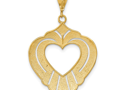 14k Yellow & Rhodium Jewelry Style K9337 - Classique Jewelry Inc.