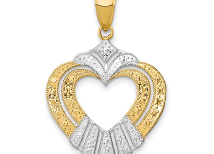 14k Yellow & Rhodium Jewelry Style K9337 - Classique Jewelry Inc.