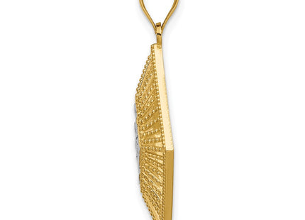14k Yellow & Rhodium Jewelry Style K9339 - Classique Jewelry Inc.