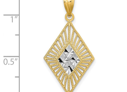 14k Yellow & Rhodium Jewelry Style K9339 - Classique Jewelry Inc.