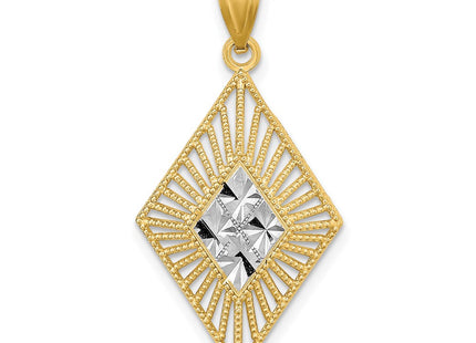 14k Yellow & Rhodium Jewelry Style K9339 - Classique Jewelry Inc.