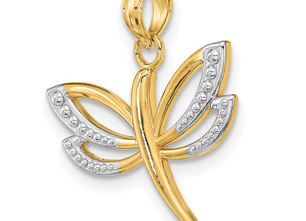 14k Yellow & Rhodium Jewelry Style K9341 - Classique Jewelry Inc.