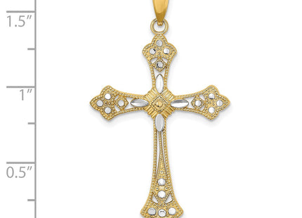 14k Yellow & Rhodium Jewelry Style K9344 - Classique Jewelry Inc.