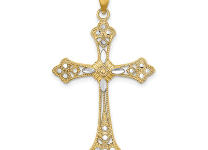 14k Yellow & Rhodium Jewelry Style K9344 - Classique Jewelry Inc.