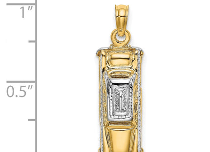 14k Yellow & Rhodium Jewelry Style K9349 - Classique Jewelry Inc.