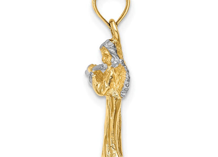 14k Yellow & Rhodium Jewelry Style K9350 - Classique Jewelry Inc.