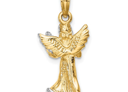 14k Yellow & Rhodium Jewelry Style K9351 - Classique Jewelry Inc.