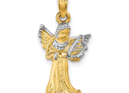 14k Yellow & Rhodium Jewelry Style K9351 - Classique Jewelry Inc.