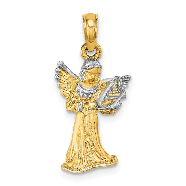 14k Yellow & Rhodium Jewelry Style K9351 - Classique Jewelry Inc.
