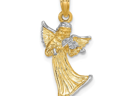 14k Yellow & Rhodium Jewelry Style K9352 - Classique Jewelry Inc.