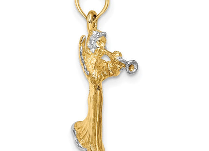 14k Yellow & Rhodium Jewelry Style K9353 - Classique Jewelry Inc.