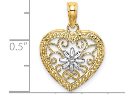 14k Yellow & Rhodium Jewelry Style K9360 - Classique Jewelry Inc.