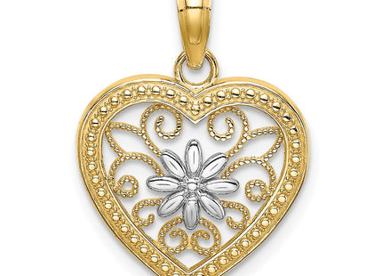 14k Yellow & Rhodium Jewelry Style K9360 - Classique Jewelry Inc.