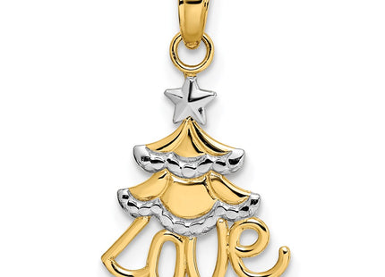 14k Yellow & Rhodium Jewelry Style K9364 - Classique Jewelry Inc.