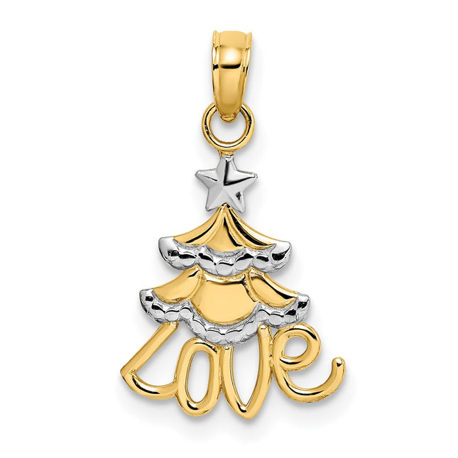 14k Yellow & Rhodium Jewelry Style K9364 - Classique Jewelry Inc.
