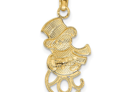 14k Yellow & Rhodium Pendants Style K9366 - Classique Jewelry Inc.