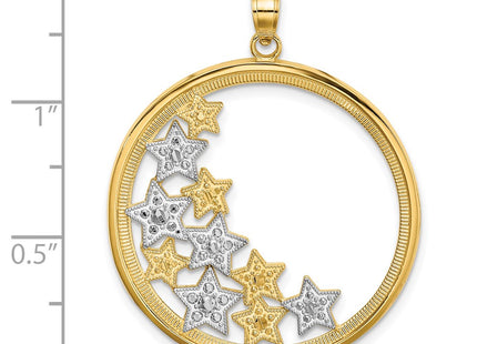 14k Yellow & Rhodium Jewelry Style K9371 - Classique Jewelry Inc.
