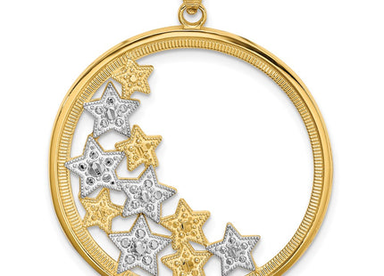 14k Yellow & Rhodium Jewelry Style K9371 - Classique Jewelry Inc.