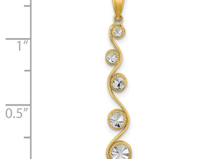 14k Yellow & Rhodium Jewelry Style K9378 - Classique Jewelry Inc.